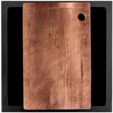 Кухонна мийка PVD чорна СМ 44*44 Valeso Handmade (монтаж під стільницю)