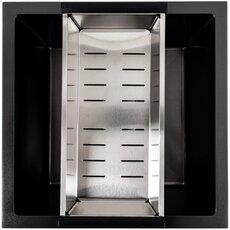 Кухонна мийка PVD чорна СМ 44*44 Valeso Handmade (монтаж під стільницю)