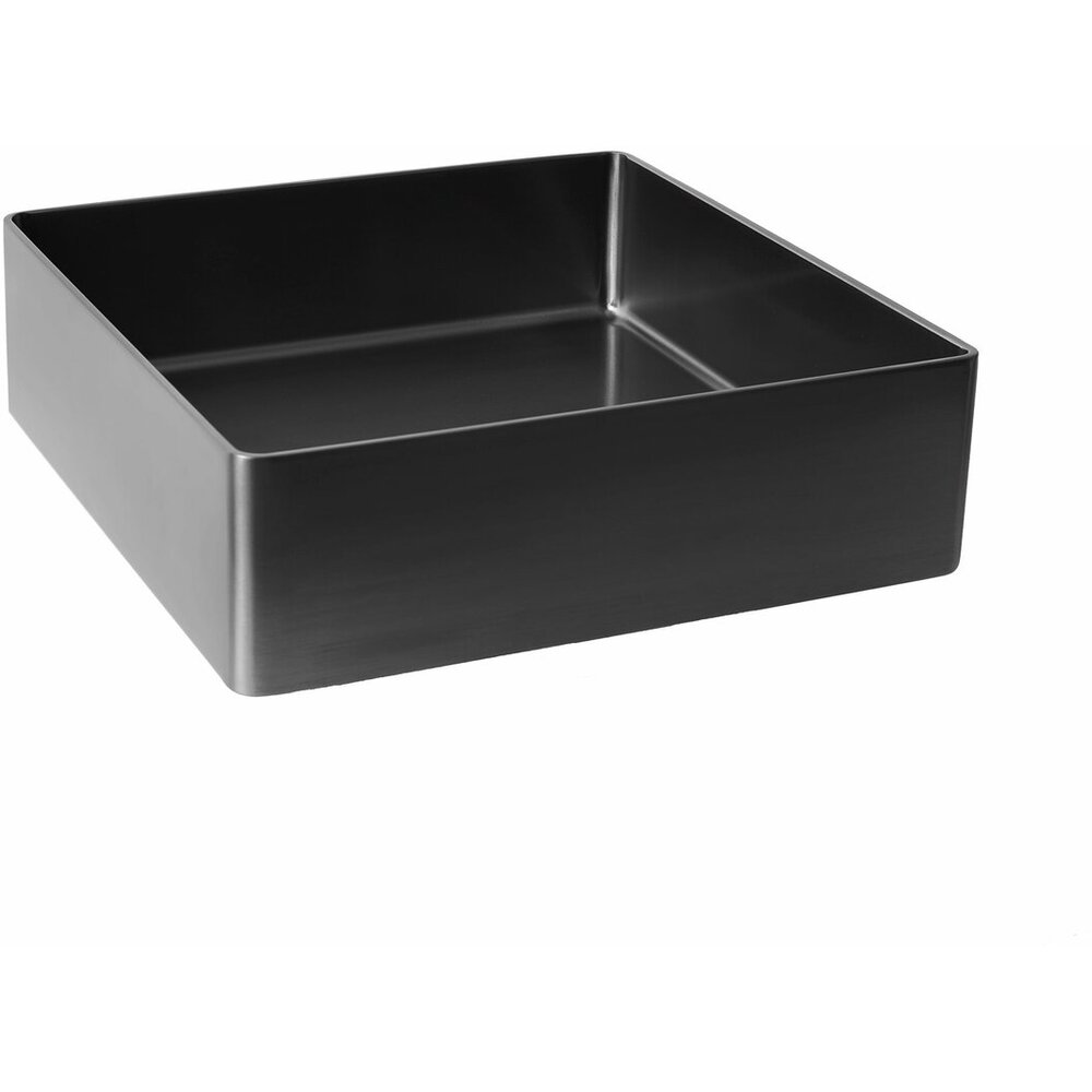 Фото - Умивальник Platinum Handmade PVD чорний 400x400 мм