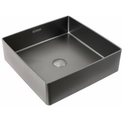Умивальник Platinum Handmade PVD чорний 400x400 мм