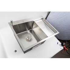 CM 65*50 L Мийка нержавійка Valeso Handmade (круглий сифон 3.0/0.8)