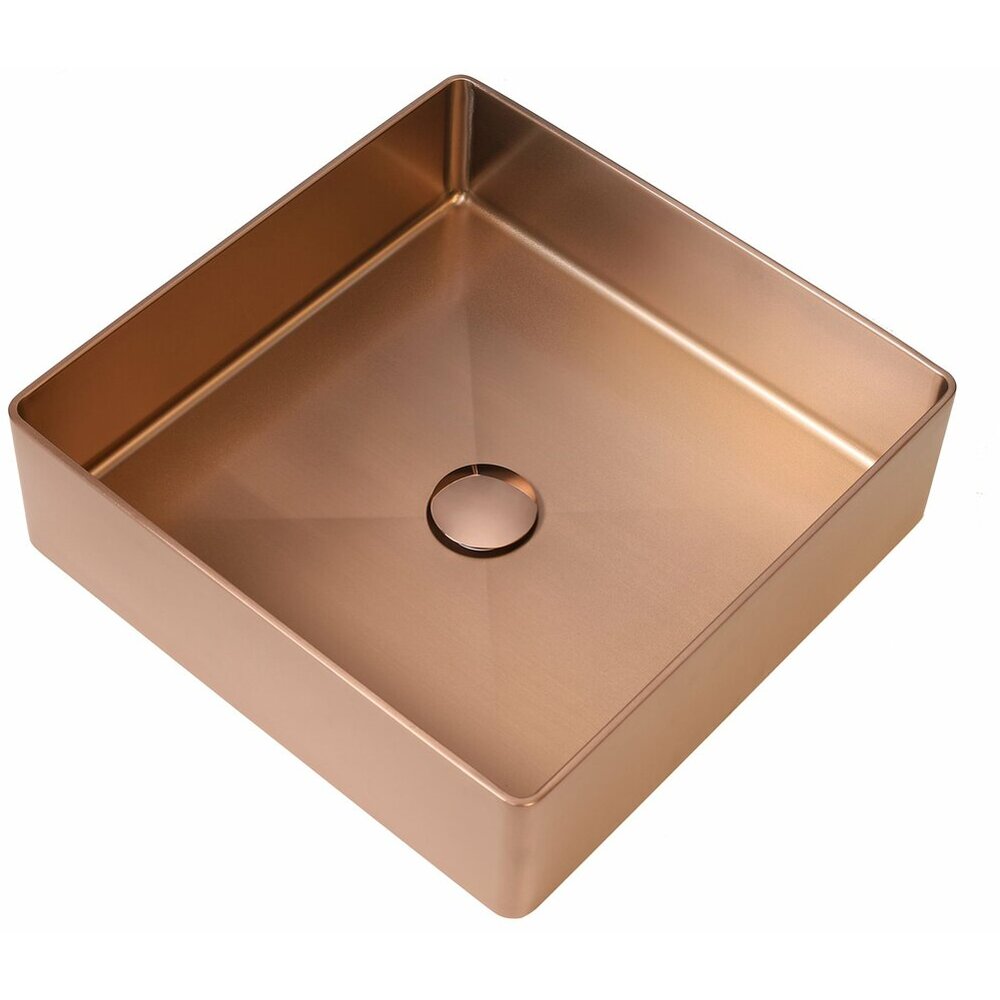 Фото - Умивальник Platinum Handmade PVD мідний 400x400 мм