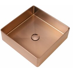 Умивальник Platinum Handmade PVD мідний 400x400 мм
