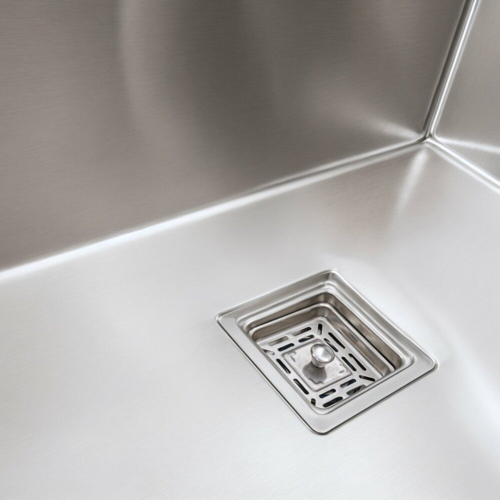 Фото - Мийка Platinum Handmade HSB 650х450х230 нержавійка (квадратний сифон 3,0/1,0)