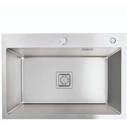 Мийка Platinum Handmade HSB 650х450х230 нержавійка (квадратний сифон 3,0/1,0)