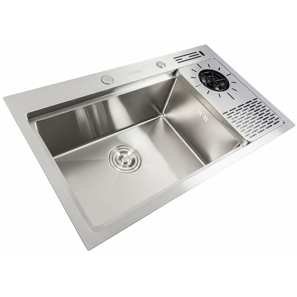Фото - Кухонна мийка нержавійка 78*46 Platinum Handmade