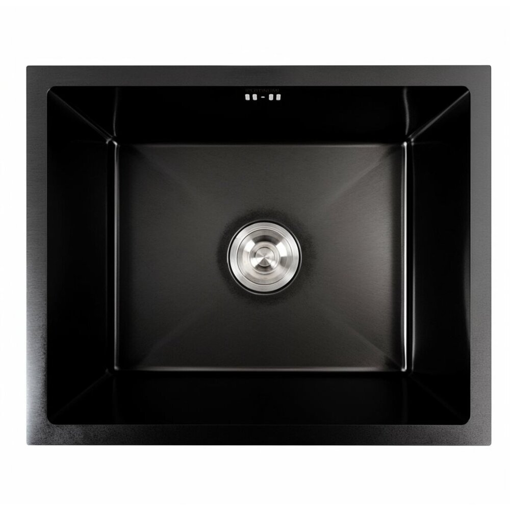 Фото - Кухонна мийка PVD чорна СМ 54*44 Platinum Handmade (монтаж під стільницю)