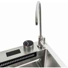 Кухонна мийка 75*45G сатин Platinum Handmade "Водоспад" повна комплектація