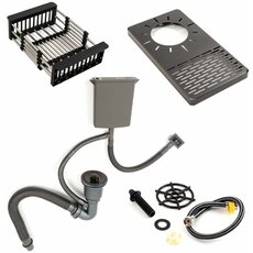 Кухонна мийка чорна PVD 78*46 Platinum Handmade