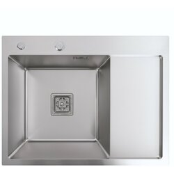 Мийка Platinum Handmade 650x500x230 L нержавійка (квадратний сифон 3,0/1,0)