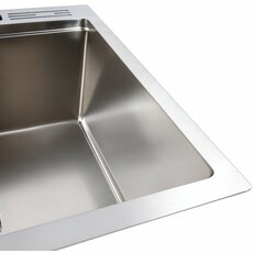 Кухонна мийка 60*50 нержавійка Valeso Handmade з підставкою для ножів