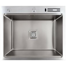 Кухонна мийка 60*50 нержавійка Valeso Handmade з підставкою для ножів