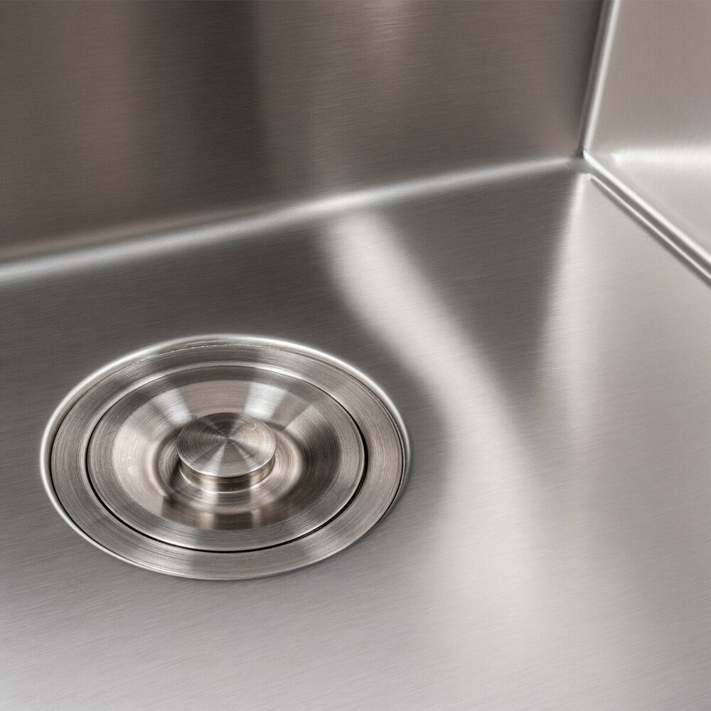 Фото - Кухонна мийка 50*50 нержавійка Platinum Handmade (сифон круглий, 3,0/0,8)