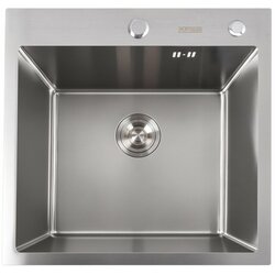 Кухонна мийка 50*50 нержавійка Platinum Handmade (сифон круглий, 3,0/0,8)