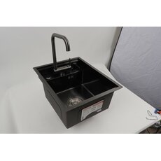 CM 40*50 Мийка прихована PVD чорна Platinum Handmade (змішувач в комплекті)