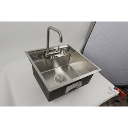 CM 50*50 Мийка прихована нержавійка Valeso  Handmade (змішувач в комплекті)