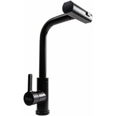 Змішувач кухонний XK09B Platinum PVD чорний