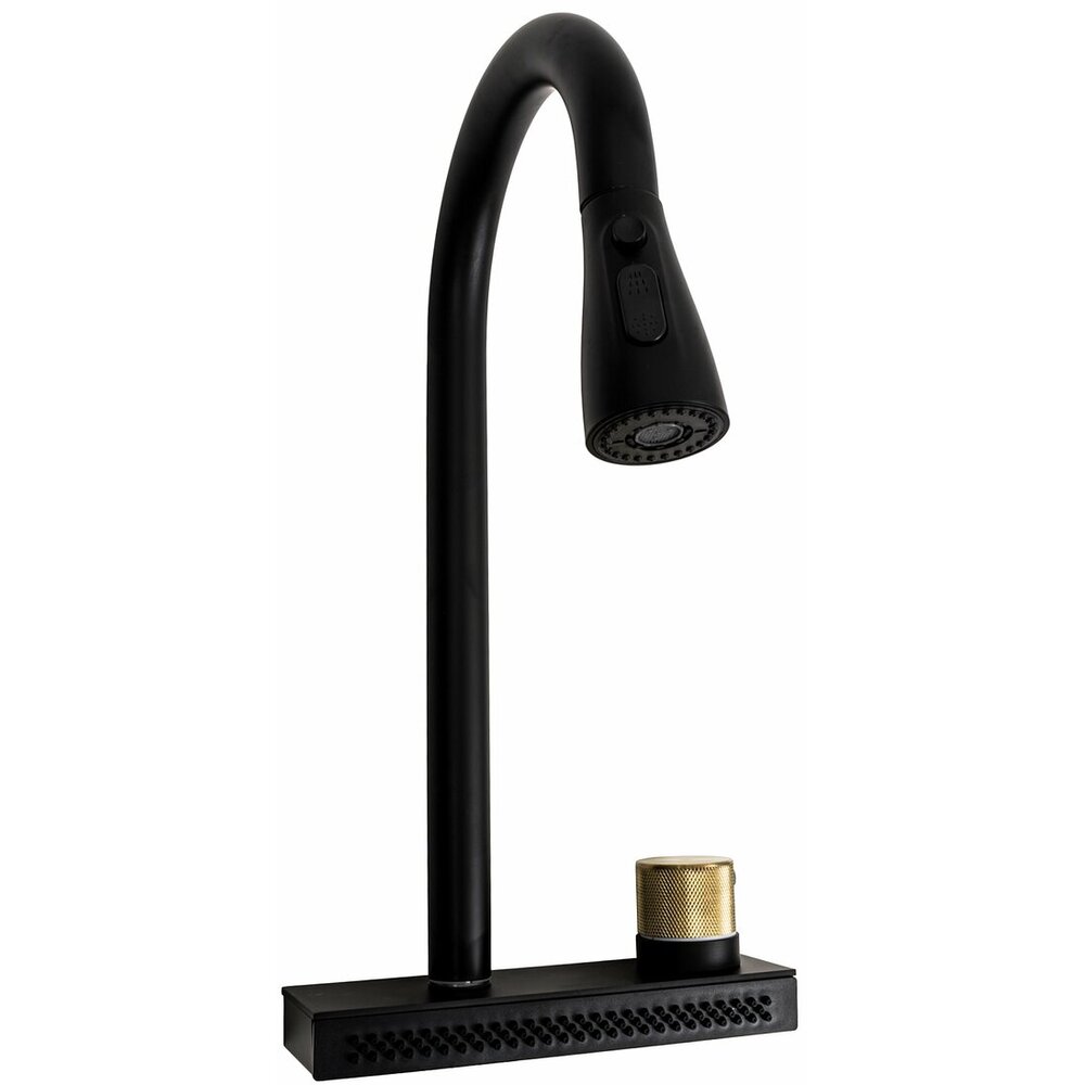 Фото - Змішувач під мийку "Водоспад" ZS86 Platinum (black)