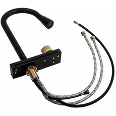 Змішувач під мийку "Водоспад" ZS86 Platinum (black)