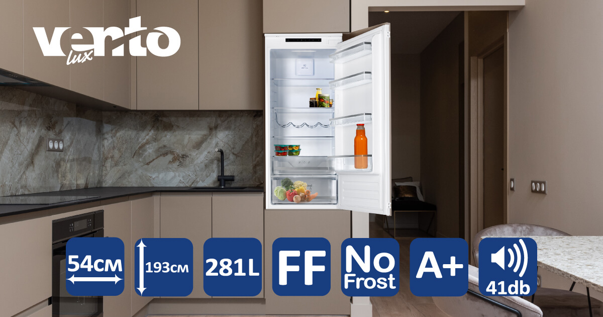 фото купити вбудований холодильник BRF 193-281 FF від ТМ Ventolux
